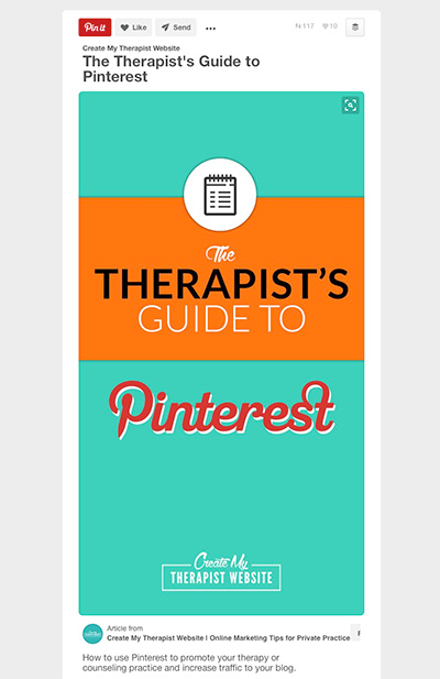 Setting up rich pins for your therapy website