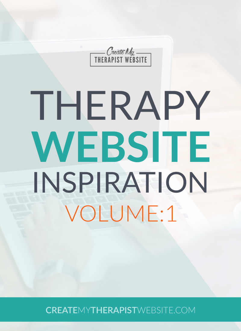 Some great examples of therapy websites, for your inspiration.