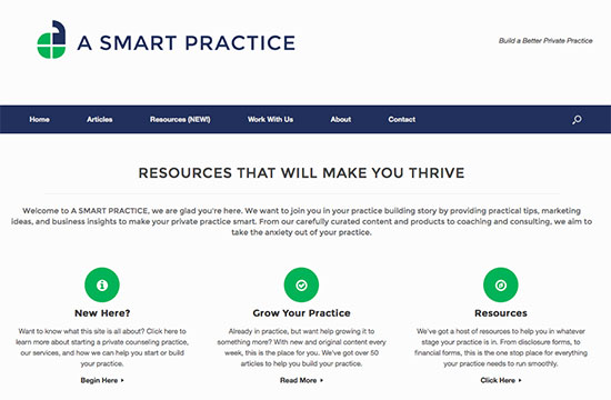 a smart practice website