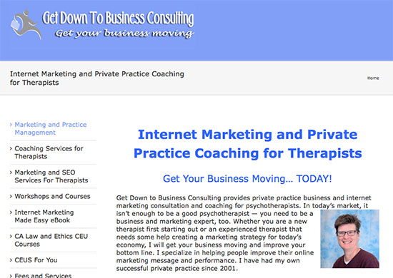 get down to business consulting website