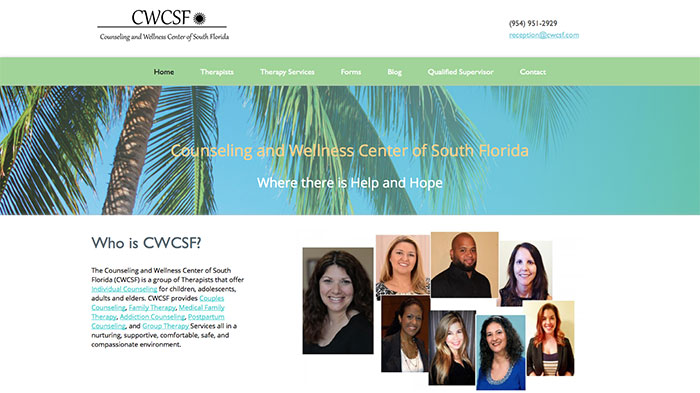 Counseling Wellness Center website