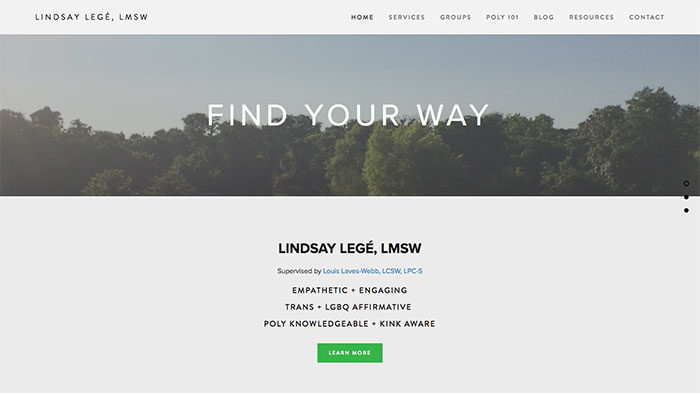 LMSW counseling website examples