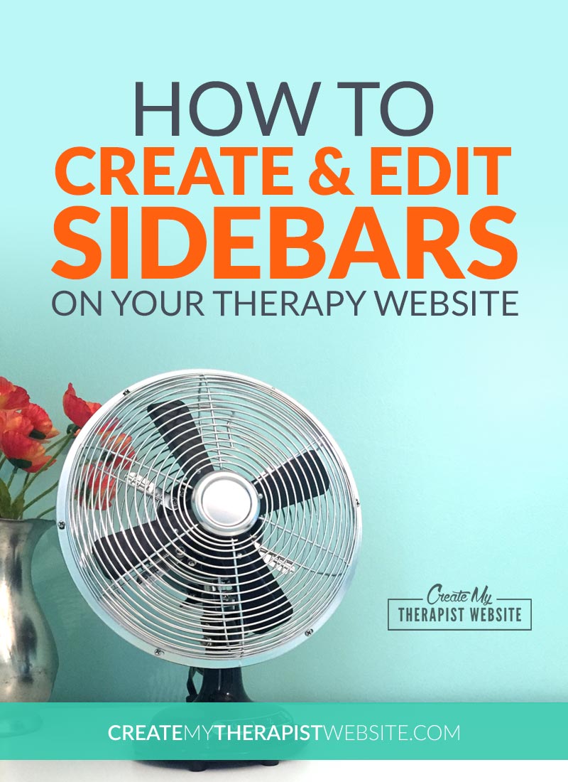 The sidebar on your private practice website can be a great place to quickly display some of your most important info to potential clients. In this post I’ll take you through the process of creating a sidebar for your therapy blog, using WordPress, so that you’ll know exactly how to build one yourself.