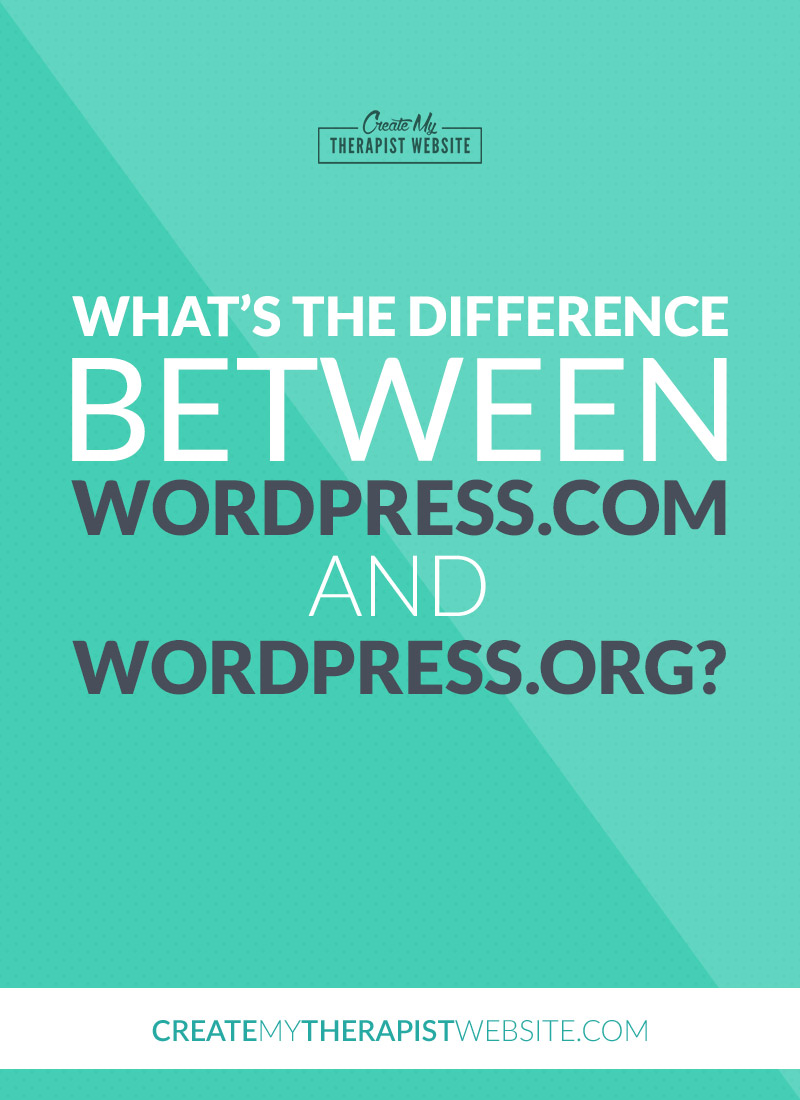 In this article we’ll talk about the difference between wordpess.com and wordpress.org to help you understand which platform may be right for your therapy website.