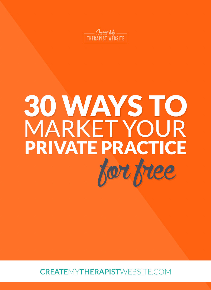 If you’re just getting your private practice off the ground, every penny counts. At this crucial time in your business, spending hundreds of dollars on advertising may just not feasible for you. Luckily, there are many ways for you to market a private practice for free. In this blog post I’ll share with you 30 ways you can market your therapy practice without costing you a cent.