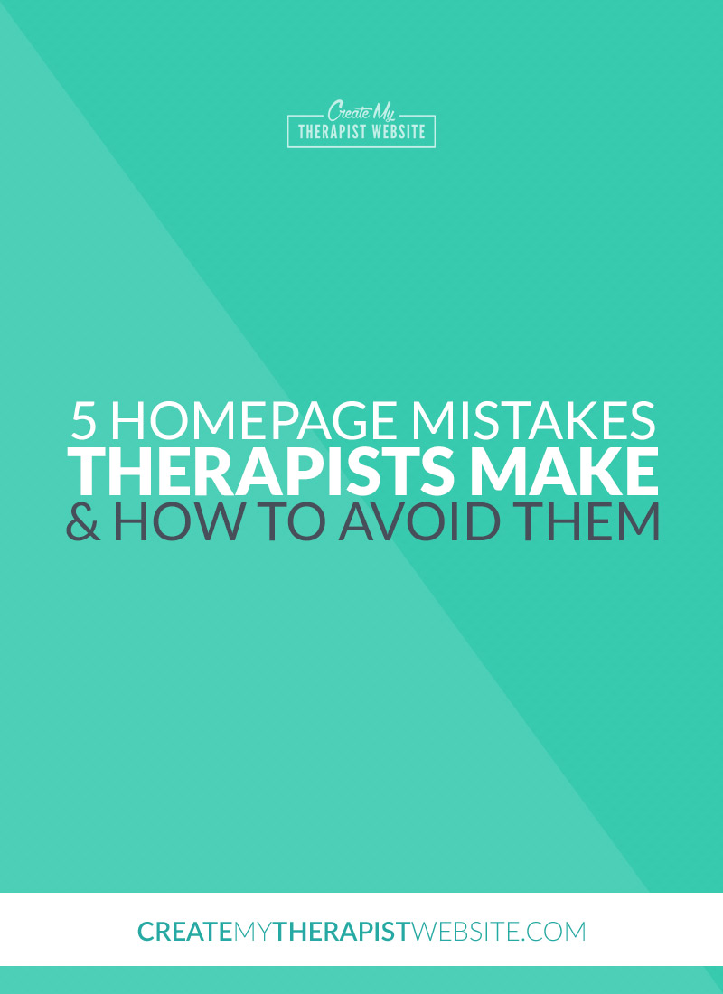 As a designer and consultant, I’ve reviewed many private practice websites. As I look at these websites, I often come across a handful of issues right on the homepage that, if resolved, could help create a better experience for the therapist’s clients. In this article we’ll explore 5 homepage mistakes I see therapists make when they build their own website.