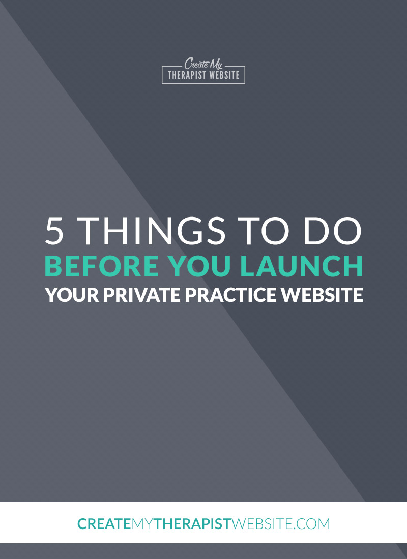 You’ve worked for months on your private practice website, getting all the content in place, creating pages and making sure you’ve said all you need to say to attract that ideal client of yours. But how can you be certain you’re really ready to start sending traffic to your new online home? In this article I’ll give you a website pre-launch checklist so that you can be sure you’ve got all the essentials in place prior to opening your therapy website up for business.