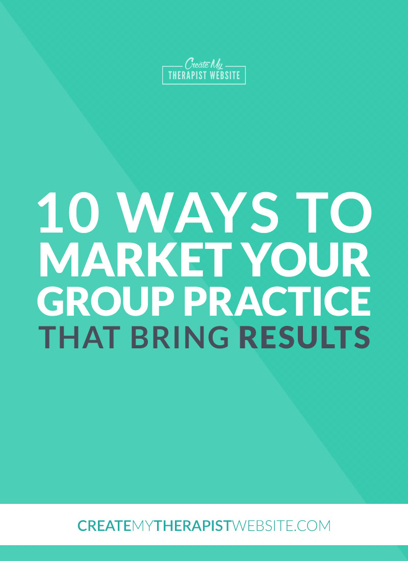 Does the thought of marketing your group practice have you scratching your head or making you turn and run in the other direction? I hear ya. Most of us were able to make it work when we were growing our solo practices, but then we didn’t realize that what was working for us as solo providers doesn’t necessarily help our group practices grow. 